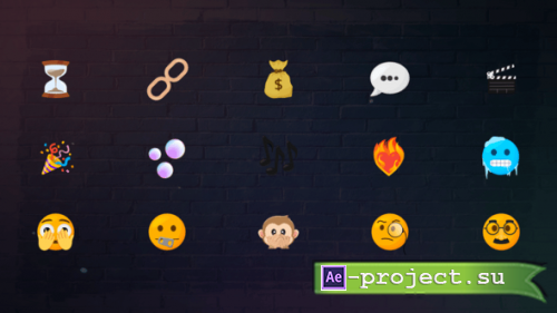 Videohive - Animated Emoji vol.03 - 57865844 - Project for After Effects