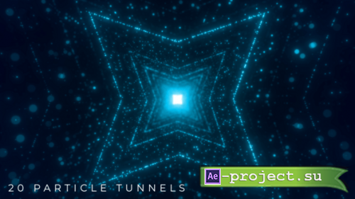 Videohive - 20 Particle Tunnels - 57866209 - Project for After Effects