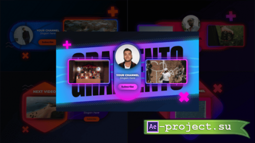 Videohive - Gradient Youtube Endscreens - 57866008 - Project for After Effects