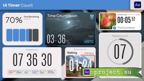Videohive - UI Countdown Timer - 57874554 - Project for After Effects