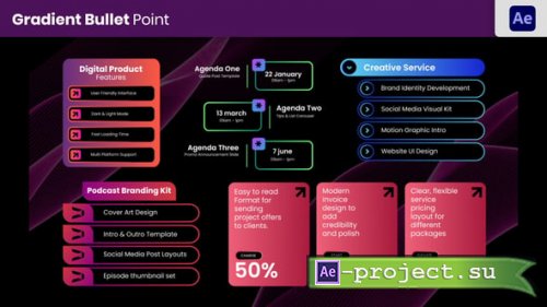 Videohive - Bullet Point Titels - 57861104 - Project for After Effects