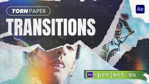 Videohive - Torn Paper Transition - 57874621 - Project for After Effects