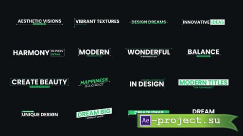 Videohive - Titles - 56785956 - Project for After Effects