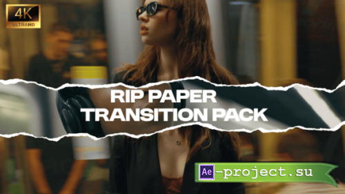 Videohive - Rip Paper Transition Pack - 57893512 - Project for After Effects