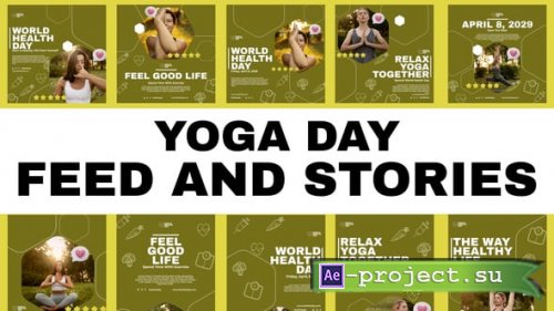 Videohive - Yoga Day Feed and Stories Instagram - 57909295 - Project for After Effects