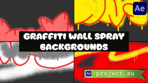 Videohive - Graffiti Wall Spray Backgrounds | After Effects - 57909226 - Project for After Effects