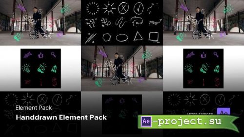 Videohive - Element Pack - Handdrawn Element Pack After Effects Template - 57909527