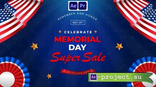 Videohive - Memorial Day US Sale Intro - 57696217 - Project for After Effects