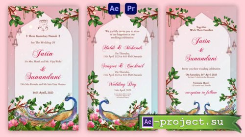 Videohive - Floral Design Wedding Invitation Instagram Story - 57088857 - Project for After Effects