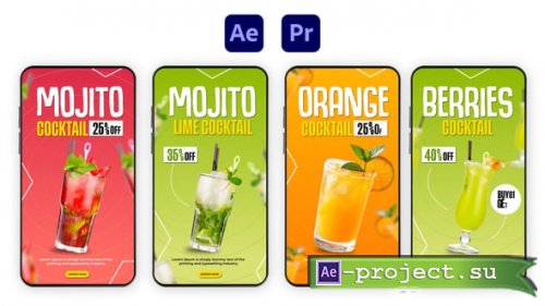 Videohive - Summer Drink Menu Instagram Story - 57330988 - Project for After Effects