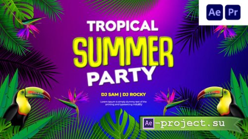 Videohive - Tropical Summer Party Intro - 57413897 - Project for After Effects