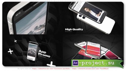Videohive - Deep Black App Promo - 35736183 - Project for After Effects