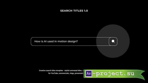 Videohive - Search Titles | AE - 57912156 - Project for After Effects