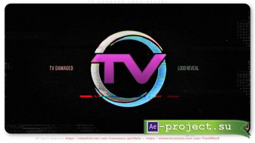 Videohive - TV Damaged Logo Reveal - 57942279 - Project for After Effects