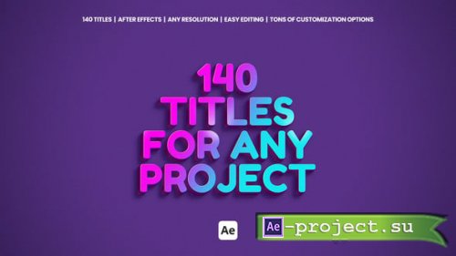 Videohive - Titles For After Effects - 57941762 - Project for After Effects