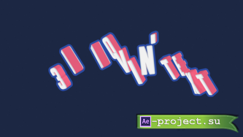 Videohive - 3D Movin' Text - 57729777 - Project for After Effects