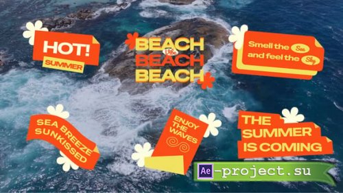 Videohive - Summertime Paper Folding Titles - 57943198 - Project for After Effects
