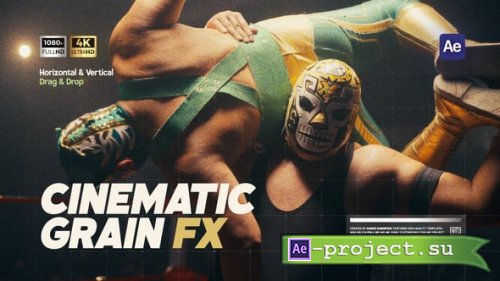 Videohive - Real Grain Overlay Effect - 57927424 - Project for After Effects