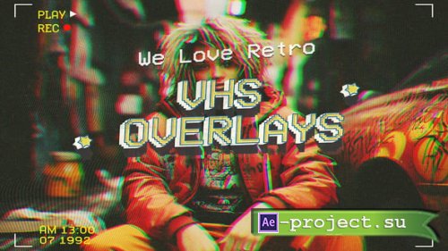 Videohive - VHS Vintage Overlays Pack - 57932476 - Project for After Effects