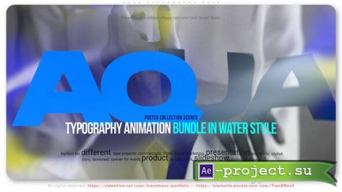Videohive - Aqua Typography Pack - 57953192 - Project for After Effects