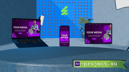 Videohive - Dynamic 3D Device Mockup - 57271703 - Project for After Effects