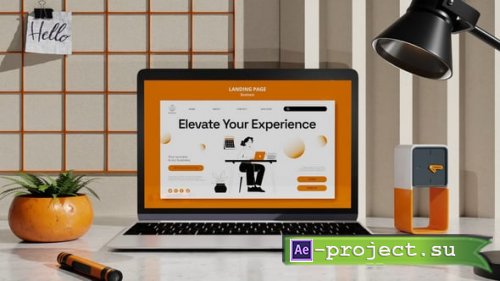 Videohive - Laptop Office Desk Mockup - 57613673 - Project for After Effects