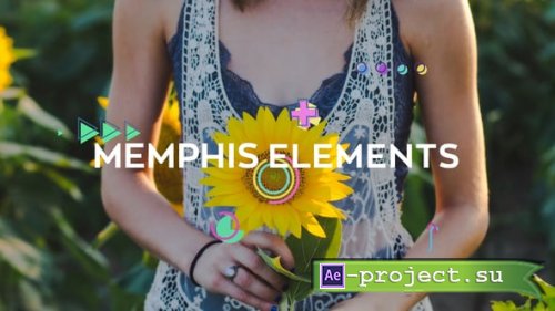 Videohive - Memphis Elements - 57971409 - Project for After Effects