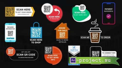 Videohive - QR Code Titles & Openers - 57967177 - Project for After Effects