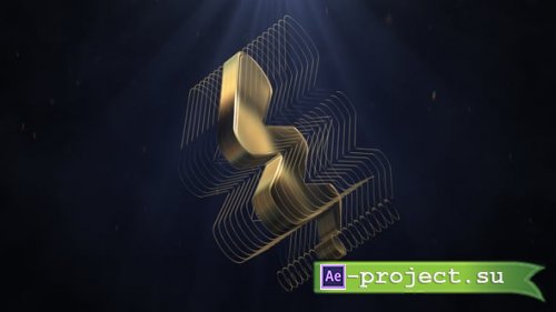 Videohive - Gold Logo Opener - 57997131 - Project for After Effects