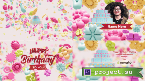 Videohive - Birthday Logo Intro - 58006926 - Project for After Effects
