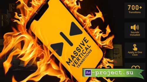 Videohive - Massive Vertical Transitions - 58045135 - Project & Script for After Effects