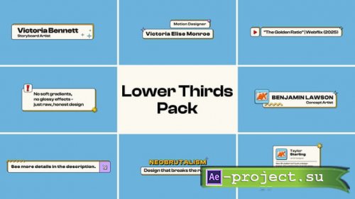 Videohive - Lower Thirds Pack - 57444573 - Project for After Effects