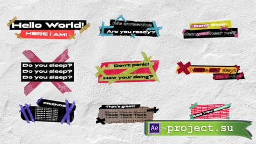 Videohive - Grungy Kinetic Titles - 58051697 - Project for After Effects