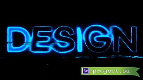 Videohive - Grunge Neon Typography - 58052232 - Project for After Effects