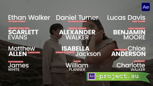 Videohive - Text Clean Lower Thirds  AE - 58053820 - Project for After Effects