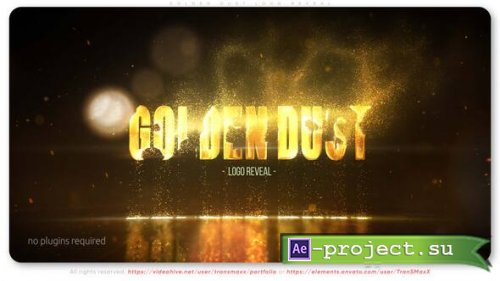 Videohive - Golden Dust Logo Reveal - 58070305 - Project for After Effects