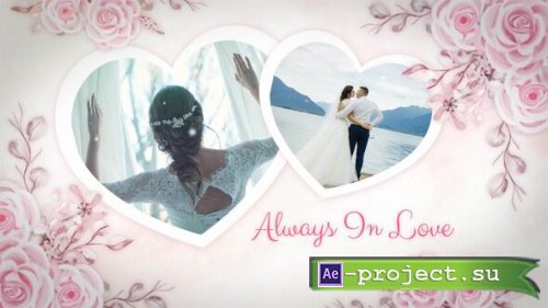  Videohive - Floral Wedding Photo Slideshow - 58055180 - Project for After Effects