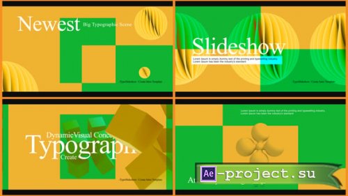 Videohive - Typo Slideshow - 58070225 - Project for After Effects
