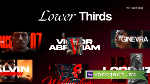 Videohive - Sport Lower Thirds - 58077382 - Project for After Effects