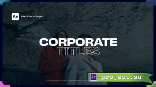 Videohive - Corporate Titles for After Effects - 58052475 - Project for After Effects