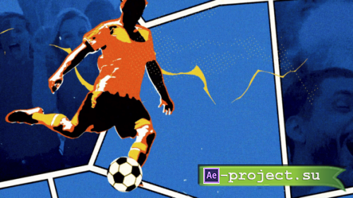 Videohive - Comic Football Soccer Logo Reveal - 58070216 - Project for After Effects