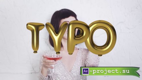 Videohive - Golden Balloon Title - 58089022 - Project for After Effects