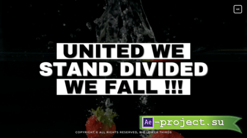 Videohive - Big Lower Thirds - 58089070 - Project for After Effects