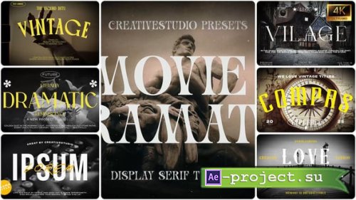 Videohive - Dramatic Movie Titles - 58089259 - Project for After Effects