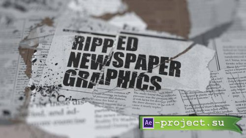 Videohive - Ripped Newspaper Graphics - 58089276 - Project for After Effects