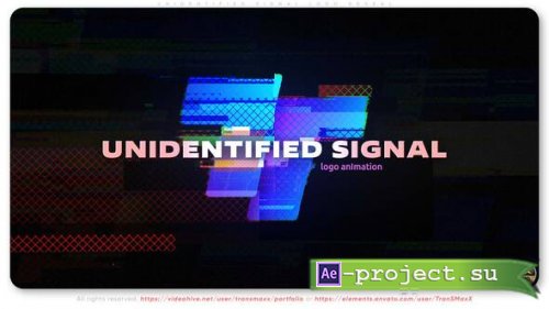 Videohive - Unidentified Signal Logo Reveal - 58100784 - Project for After Effects