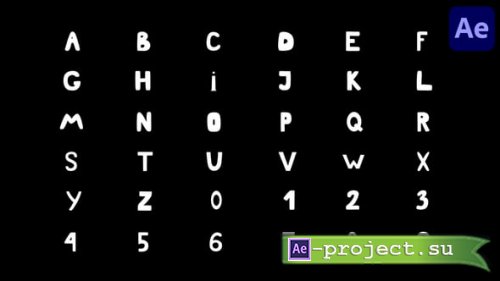 Videohive - Liquid Organic Alphabet for After Effects - 58068565 - Project for After Effects