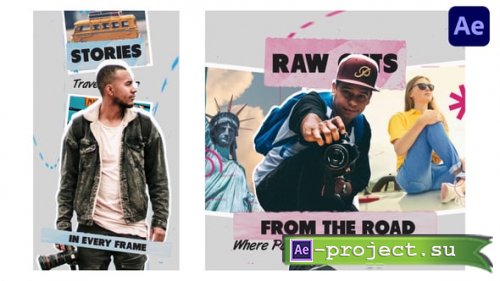 Videohive - Travel Vlogger Journey Intro - 58107580 - Project for After Effects