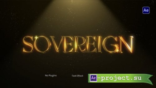 Videohive - Gold Text Animation - 58118015 - Project for After Effects