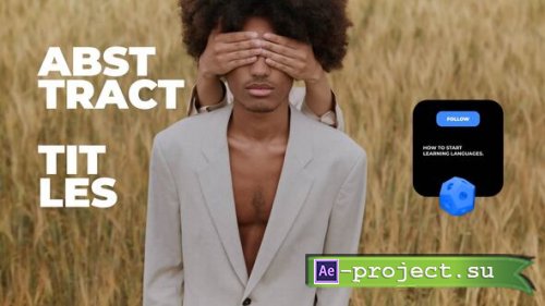 Videohive - Abstract Titles - 58107023 - Project for After Effects